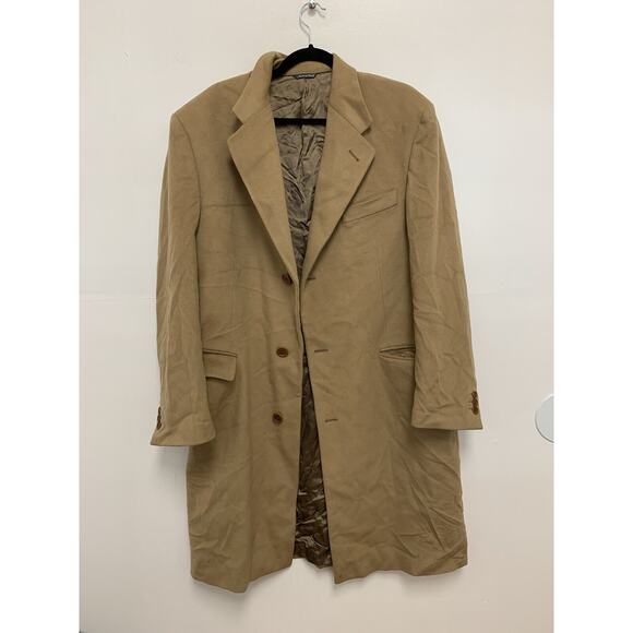 Vintage Brooksfield Loro Piana Wool Brown Long Coat 50